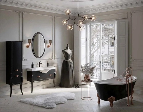 Тумба под раковину Aqwella Clarberg Borgia 115 BOR0111BLK черный, 1150х850х550 мм Тумба под раковину Aqwella Clarberg Borgia 115 BOR0111BLK черный, 1150х850х550 мм