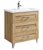 Тумба под раковину AQWELLA Foster 80см FOS01083DS напольная, дуб сонома