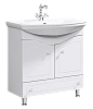 Тумба под раковину AQWELLA Franchesca 85см FR0108 напольная, белая