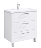 Тумба под раковину AQWELLA Manchester 80см MAN01083 напольная, белая