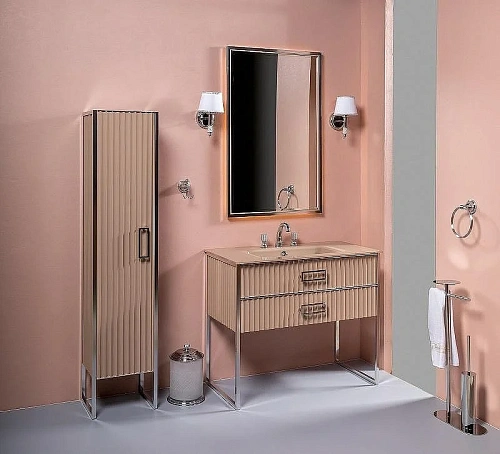 Тумба под раковину Armadi Art Monaco 100см капучино глянец + золото под раковину 866-100-CPCR Тумба под раковину Armadi Art Monaco 100см капучино глянец + золото под раковину 866-100-CPCR