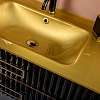Тумба под раковину Armadi Art Monaco 80см черная глянец + золото под раковину 866-080-BG Тумба под раковину Armadi Art Monaco 80см черная глянец + золото под раковину 866-080-BG