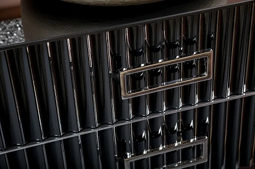 Тумба под раковину Armadi Art Monaco 80см черная глянец + хром под раковину чашу 867-080-BCR Тумба под раковину Armadi Art Monaco 80см черная глянец + хром под раковину чашу 867-080-BCR