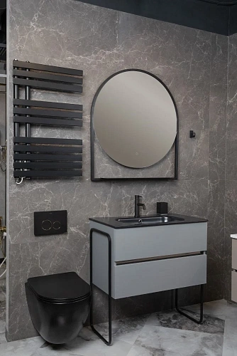 Тумба под раковину Armadi Art Vallessi 80x46cm DUST Grey мат 2 полки (402) 837-080-GD mat Тумба под раковину Armadi Art Vallessi 80x46cm DUST Grey мат 2 полки (402) 837-080-GD mat