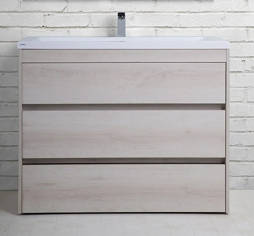 Тумба под раковину ART&MAX FAMILY FAMILY-1000-3C-PIA-PB напольная с тремя выкатными ящиками, Pino Bi Family-1000-3C-PIA-PB Тумба под раковину ART&MAX FAMILY FAMILY-1000-3C-PIA-PB напольная с тремя выкатными ящиками, Pino Bi Family-1000-3C-PIA-PB