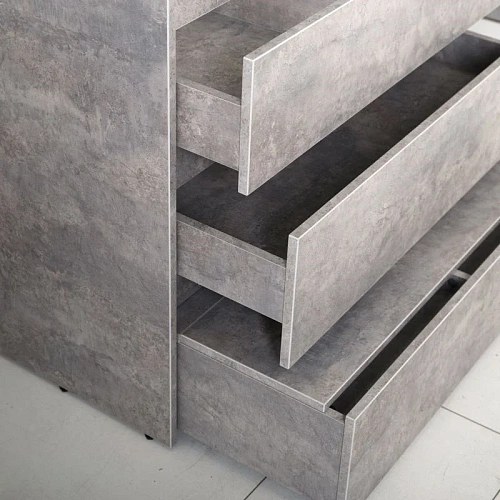 Тумба под раковину ART&MAX FAMILY FAMILY-900-3C-PIA-CV напольная с тремя выкатными ящиками, Cemento Family-900-3C-PIA-CV Тумба под раковину ART&MAX FAMILY FAMILY-900-3C-PIA-CV напольная с тремя выкатными ящиками, Cemento Family-900-3C-PIA-CV