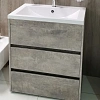 Тумба под раковину ART&MAX FAMILY FAMILY-900-3C-PIA-CV напольная с тремя выкатными ящиками, Cemento Family-900-3C-PIA-CV Тумба под раковину ART&MAX FAMILY FAMILY-900-3C-PIA-CV напольная с тремя выкатными ящиками, Cemento Family-900-3C-PIA-CV