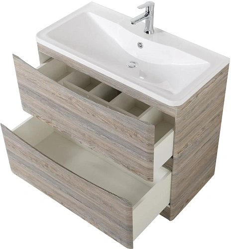 Тумба под раковину BelBagno Acqua ACQUA-1000-2C-PIA-PS 100 см напольная, Bianco Lucido Тумба под раковину BelBagno Acqua ACQUA-1000-2C-PIA-PS 100 см напольная, Bianco Lucido