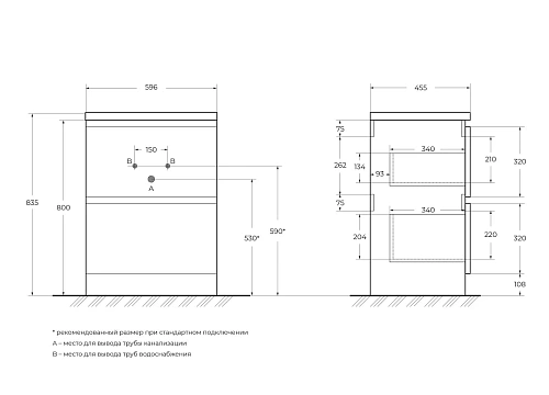 Тумба под раковину BelBagno ALBANO-600-2C-PIA-BL напольная 600x450 Bianco Lucido Тумба под раковину BelBagno ALBANO-600-2C-PIA-BL напольная 600x450 Bianco Lucido