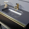 Тумба под раковину Boheme Canale 100 черная + Золото 843-100-BG Тумба под раковину Boheme Canale 100 черная + Золото 843-100-BG