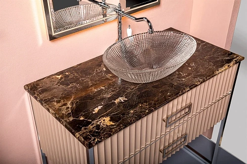 Тумба под раковину Boheme MONACO 100см h74см капучино глянец + хром под раковину чашу 867-100-CPCR Тумба под раковину Boheme MONACO 100см h74см капучино глянец + хром под раковину чашу 867-100-CPCR