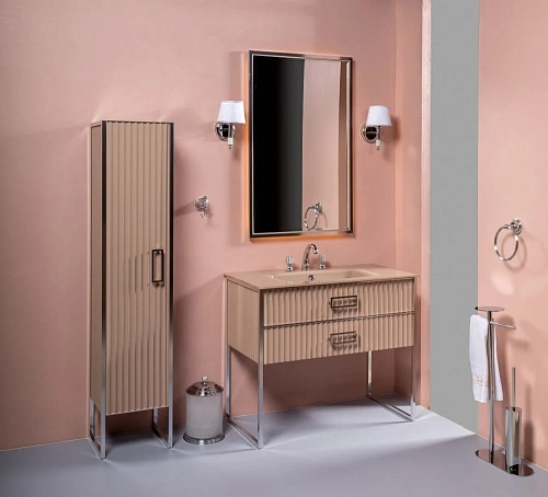 Тумба под раковину Boheme MONACO 100см h74см капучино глянец + хром под раковину чашу 867-100-CPCR Тумба под раковину Boheme MONACO 100см h74см капучино глянец + хром под раковину чашу 867-100-CPCR