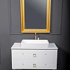 Тумба под раковину Boheme Piazza 80 белая + Золото 841-080-WG Тумба под раковину Boheme Piazza 80 белая + Золото 841-080-WG