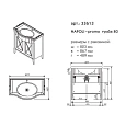Тумба под раковину Caprigo NAPOLI 80 33613-B168 Тумба под раковину Caprigo NAPOLI 80 33613-B168