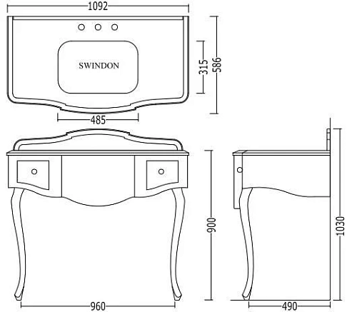 Тумба под раковину Devon&Devon Miami MIAMIBCOT, светлое золото Тумба под раковину Devon&Devon Miami MIAMIBCOT, светлое золото