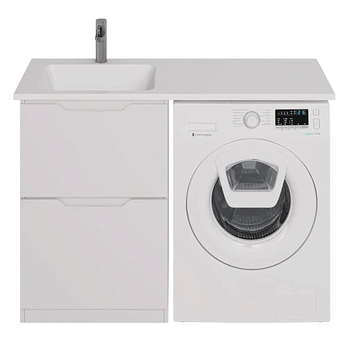 Тумба под раковину DREJA Bona, 60 см, напольная, 2 ящика, белый глянец 99.0451 Тумба под раковину DREJA Bona, 60 см, напольная, 2 ящика, белый глянец 99.0451