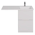 Тумба под раковину DREJA Bona, 60 см, напольная, 2 ящика, белый глянец 99.0451 Тумба под раковину DREJA Bona, 60 см, напольная, 2 ящика, белый глянец 99.0451