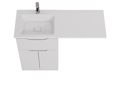 Тумба под раковину DREJA Vega, 60 см, напольная, 1 ящик, 2 дверцы, белый глянец 99.0450 Тумба под раковину DREJA Vega, 60 см, напольная, 1 ящик, 2 дверцы, белый глянец 99.0450