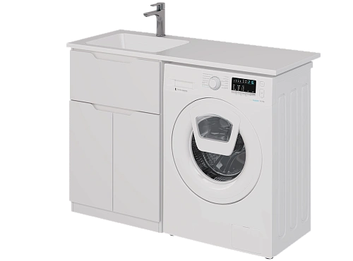 Тумба под раковину DREJA Vega, 60 см, напольная, 1 ящик, 2 дверцы, белый глянец 99.0450 Тумба под раковину DREJA Vega, 60 см, напольная, 1 ящик, 2 дверцы, белый глянец 99.0450