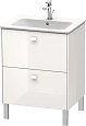 Тумба под раковину Duravit Brioso BR440102222 напольная 62 см белый глянцевый Тумба под раковину Duravit Brioso BR440102222 напольная 62 см белый глянцевый