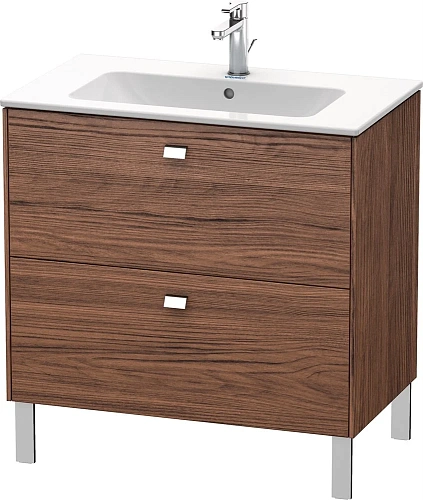 Тумба под раковину Duravit Brioso BR440201021 напольная 82 см Орех темный Тумба под раковину Duravit Brioso BR440201021 напольная 82 см Орех темный