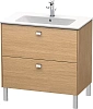 Тумба под раковину Duravit Brioso BR440201052 напольная 82 см Европейский дуб