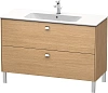 Тумба под раковину Duravit Brioso BR440401052 напольная 122 см Европейский дуб