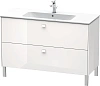 Тумба под раковину Duravit Brioso BR440402222 напольная 122 см белый глянцевый