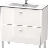 Тумба под раковину Duravit Brioso BR440702222 напольная 82 см белый глянцевый Тумба под раковину Duravit Brioso BR440702222 напольная 82 см белый глянцевый