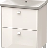 Тумба под раковину Duravit Brioso BR441002222 напольная 62 см белый глянцевый Тумба под раковину Duravit Brioso BR441002222 напольная 62 см белый глянцевый