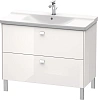 Тумба под раковину Duravit Brioso BR441202222 напольная 102 см белый глянцевый Тумба под раковину Duravit Brioso BR441202222 напольная 102 см белый глянцевый