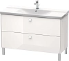 Тумба под раковину Duravit Brioso BR441302222 напольная 122 см белый глянцевый