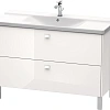 Тумба под раковину Duravit Brioso BR441302222 напольная 122 см белый глянцевый Тумба под раковину Duravit Brioso BR441302222 напольная 122 см белый глянцевый