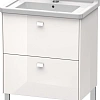 Тумба под раковину Duravit Brioso BR442102222 напольная 67 см белый глянцевый Тумба под раковину Duravit Brioso BR442102222 напольная 67 см белый глянцевый