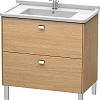 Тумба под раковину Duravit Brioso BR442201052 напольная 82 см Европейский дуб Тумба под раковину Duravit Brioso BR442201052 напольная 82 см Европейский дуб