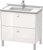 Тумба под раковину Duravit Brioso BR442202222 напольная 82 см белый глянцевый