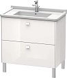 Тумба под раковину Duravit Brioso BR442202222 напольная 82 см белый глянцевый Тумба под раковину Duravit Brioso BR442202222 напольная 82 см белый глянцевый