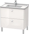 Тумба под раковину Duravit Brioso BR442202222 напольная 82 см белый глянцевый Тумба под раковину Duravit Brioso BR442202222 напольная 82 см белый глянцевый