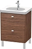 Тумба под раковину Duravit Brioso BR442501021 напольная 62 см Орех темный