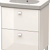 Тумба под раковину Duravit Brioso BR442502222 напольная 62 см белый глянцевый Тумба под раковину Duravit Brioso BR442502222 напольная 62 см белый глянцевый
