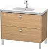 Тумба под раковину Duravit Brioso BR442701052 напольная 102 см Европейский дуб
