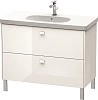 Тумба под раковину Duravit Brioso BR442702222 напольная 102 см белый глянцевый