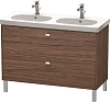 Тумба под раковину Duravit Brioso BR442801021 напольная 117 см Орех темный