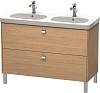 Тумба под раковину Duravit Brioso BR442801052 напольная 117 см Европейский дуб