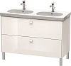 Тумба под раковину Duravit Brioso BR442802222 напольная 117 см белый глянцевый