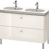 Тумба под раковину Duravit Brioso BR442802222 напольная 117 см белый глянцевый Тумба под раковину Duravit Brioso BR442802222 напольная 117 см белый глянцевый