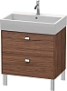 Тумба под раковину Duravit Brioso BR443401021 напольная 68 см Орех темный