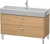 Тумба под раковину Duravit Brioso BR443701052 напольная 118 см Европейский дуб