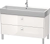 Тумба под раковину Duravit Brioso BR443702222 напольная 118 см белый глянцевый