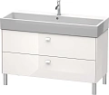 Тумба под раковину Duravit Brioso BR443702222 напольная 118 см белый глянцевый Тумба под раковину Duravit Brioso BR443702222 напольная 118 см белый глянцевый